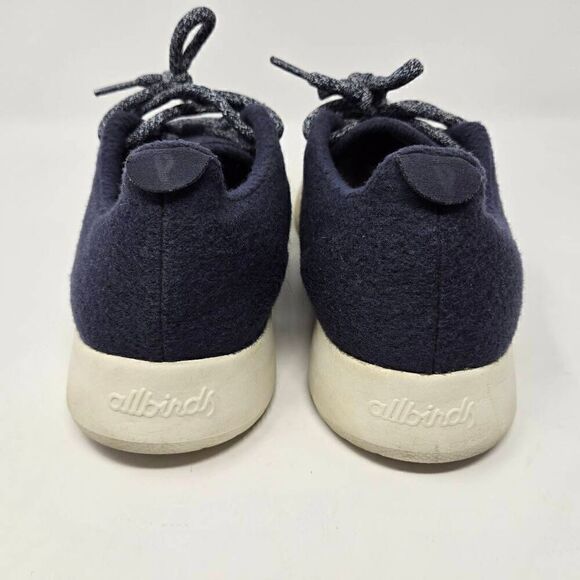 ALLBIRDS WR WOOL RUNNER BLUE MERINO WOOL CASUAL RUNNING SHOES MENS SIZE 10 - Picture 3 of 8